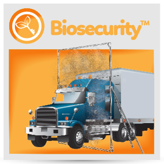 Our truck disinfectant system provides a necessary security measure to help secure your farm, feed mill, or processing plant from biosecurity risks. Aguair’s vehicle disinfectant system is your first line of defense in preventing the spread of disease. 